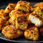 air fryer ranch-crusted chicken bites - featured image