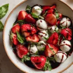 balsamic strawberry Caprese salad - featured image