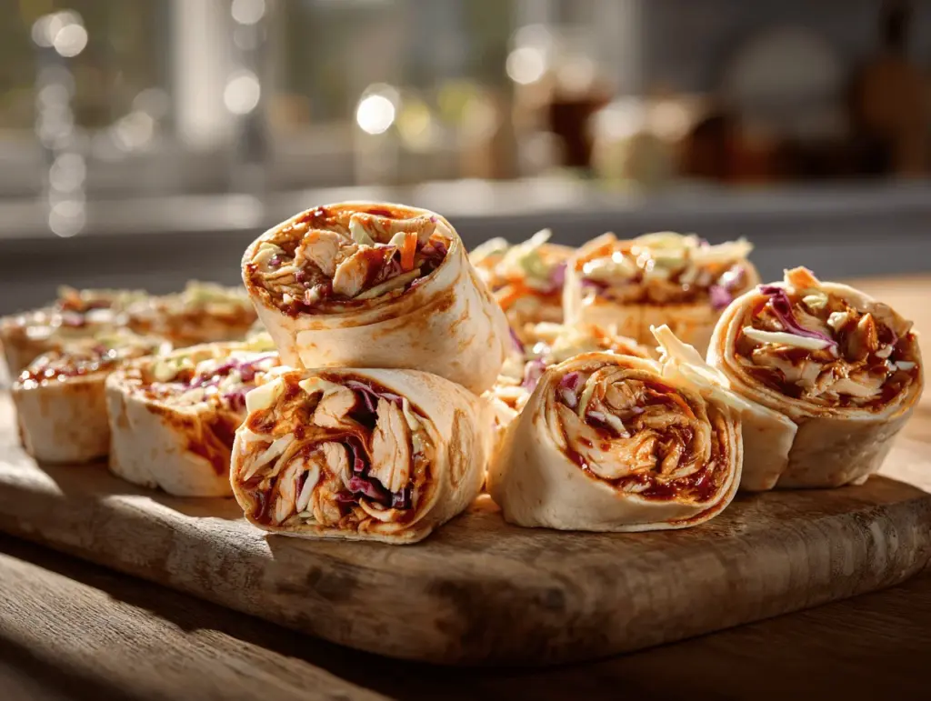BBQ chicken coleslaw pinwheel sliders - featured image