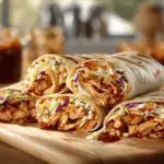 BBQ chicken coleslaw wraps - featured image