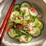 California roll cucumber salad - featured image