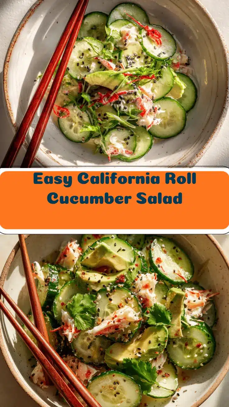 California roll cucumber salad recipe