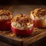 cheesecake-stuffed baked apples - featured image