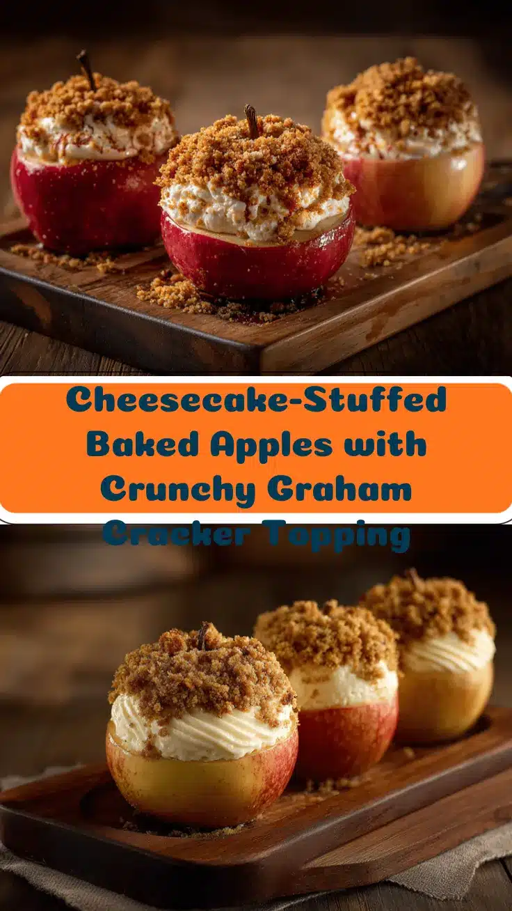 cheesecake-stuffed baked apples recipe