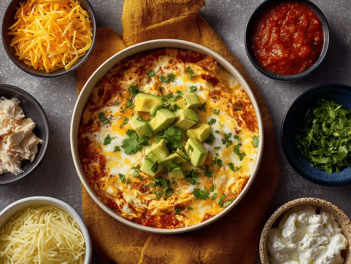 chicken enchilada cottage cheese bowl preparation steps