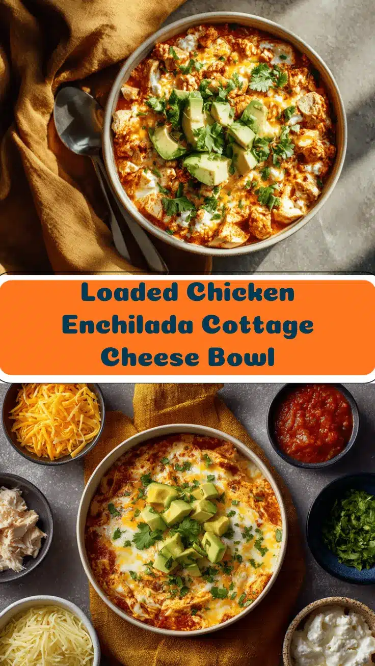 chicken enchilada cottage cheese bowl recipe