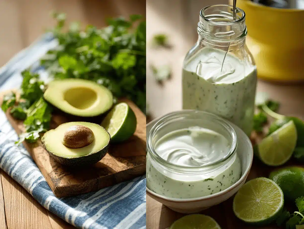 cilantro avocado yogurt dressing preparation steps