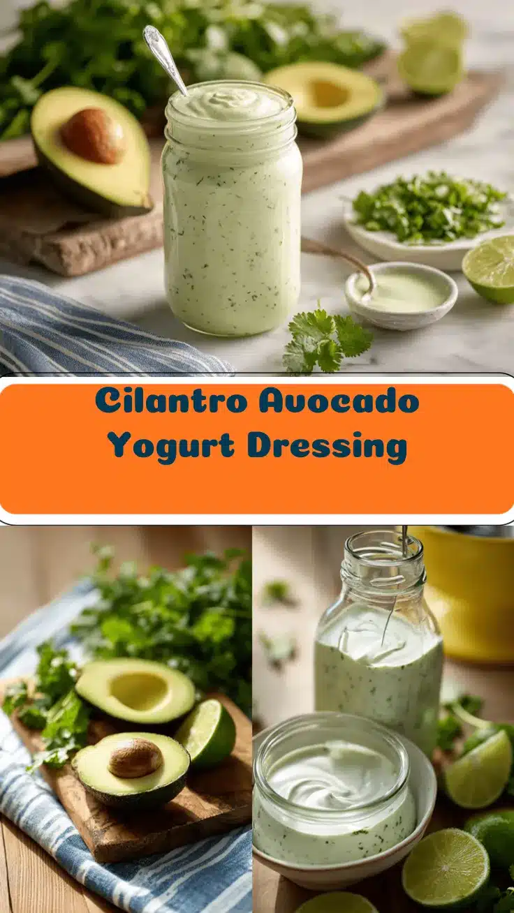 cilantro avocado yogurt dressing recipe