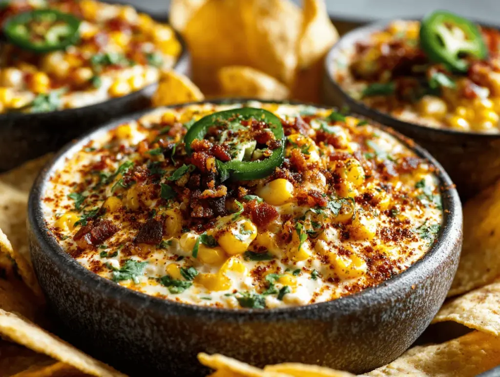 creamy Mexican street corn dip - featured image