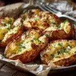 crispy baked potatoes - featured image