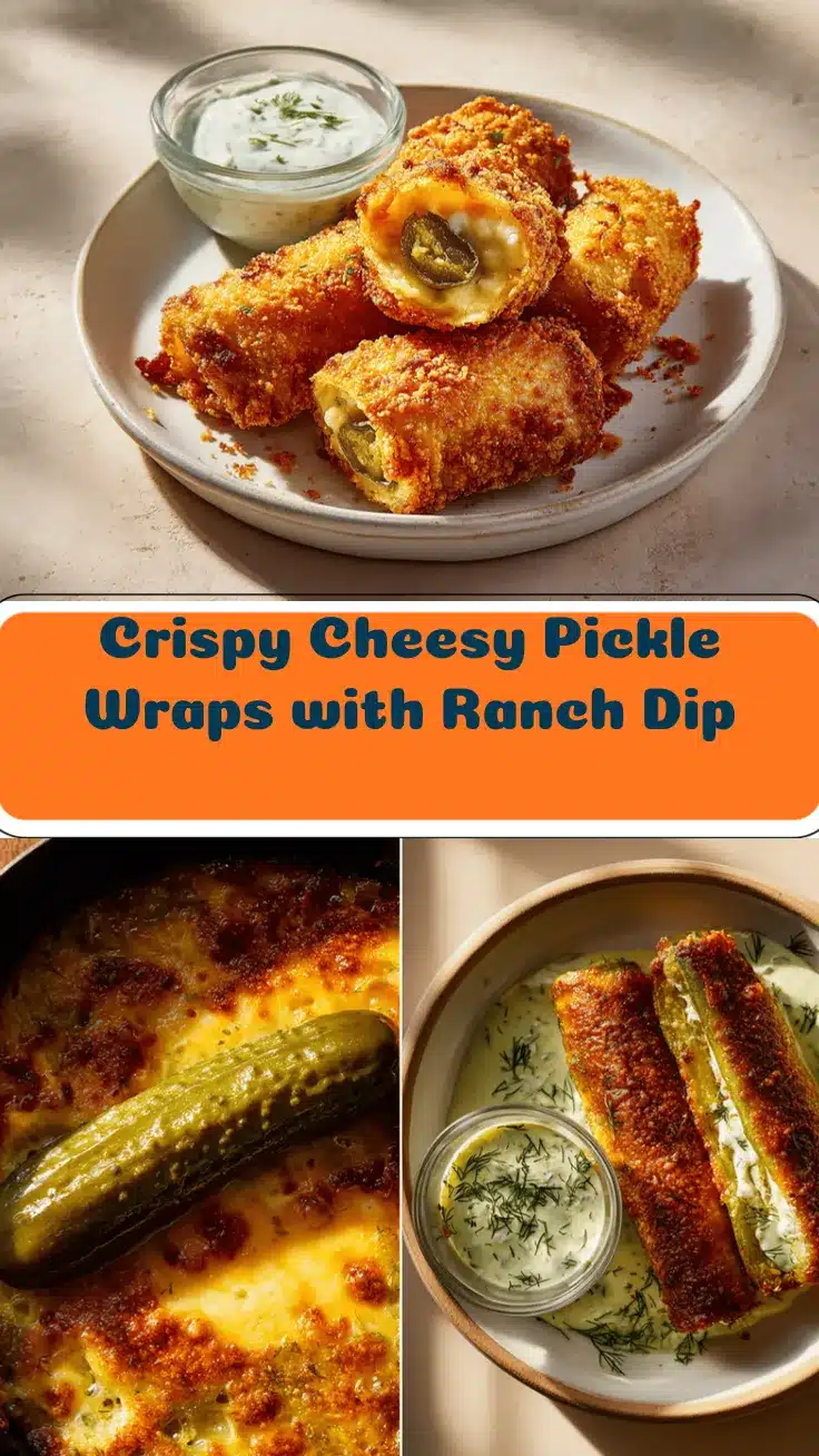 crispy cheesy pickle wraps recipe