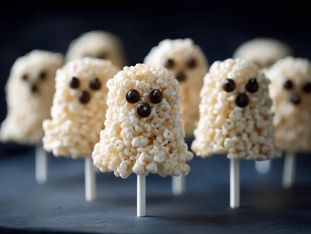 Halloween Ghost Rice Krispies Treats Pops - featured image