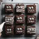 Halloween mummy brownies - featured image