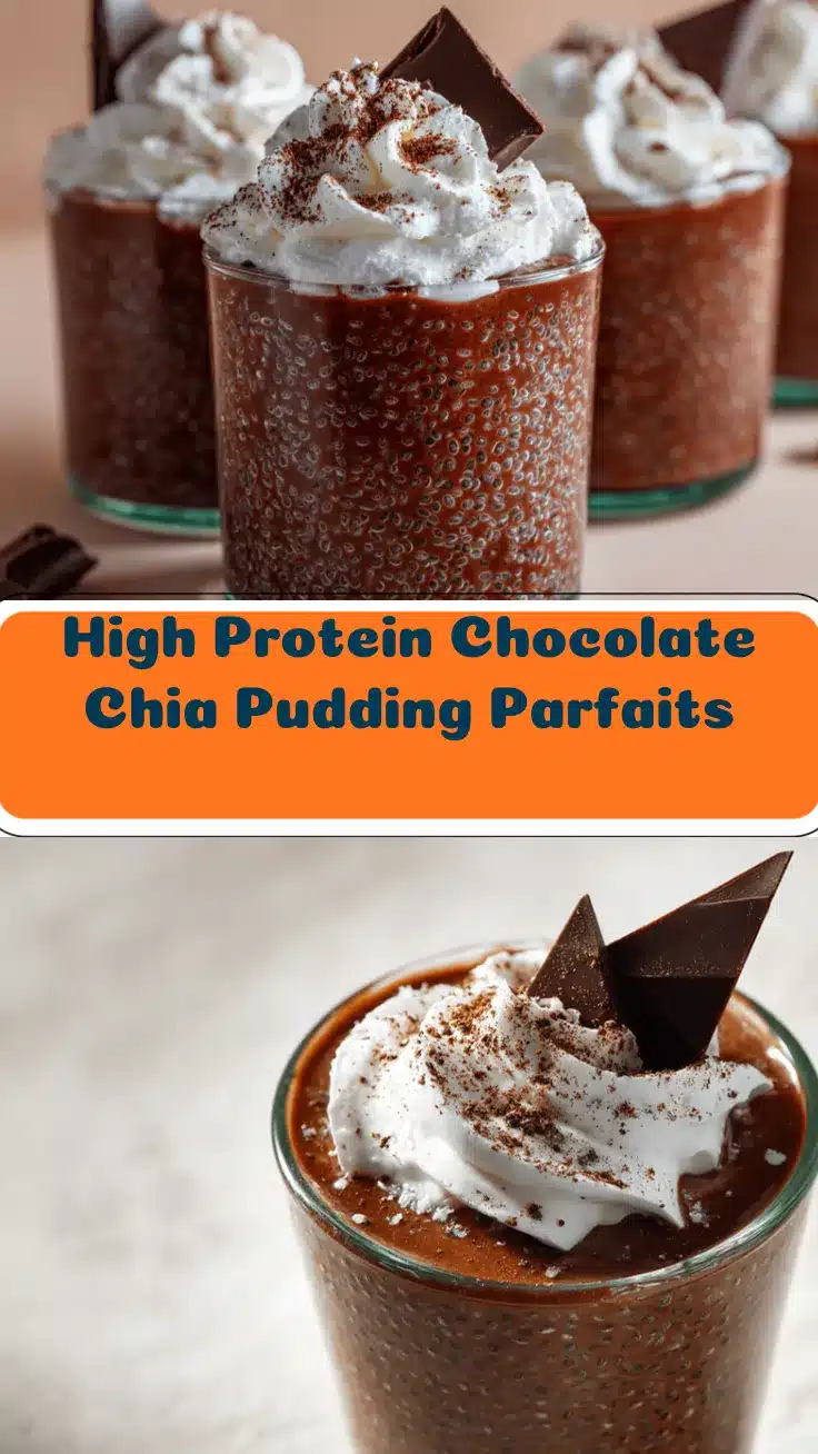 high protein chocolate chia pudding parfaits recipe