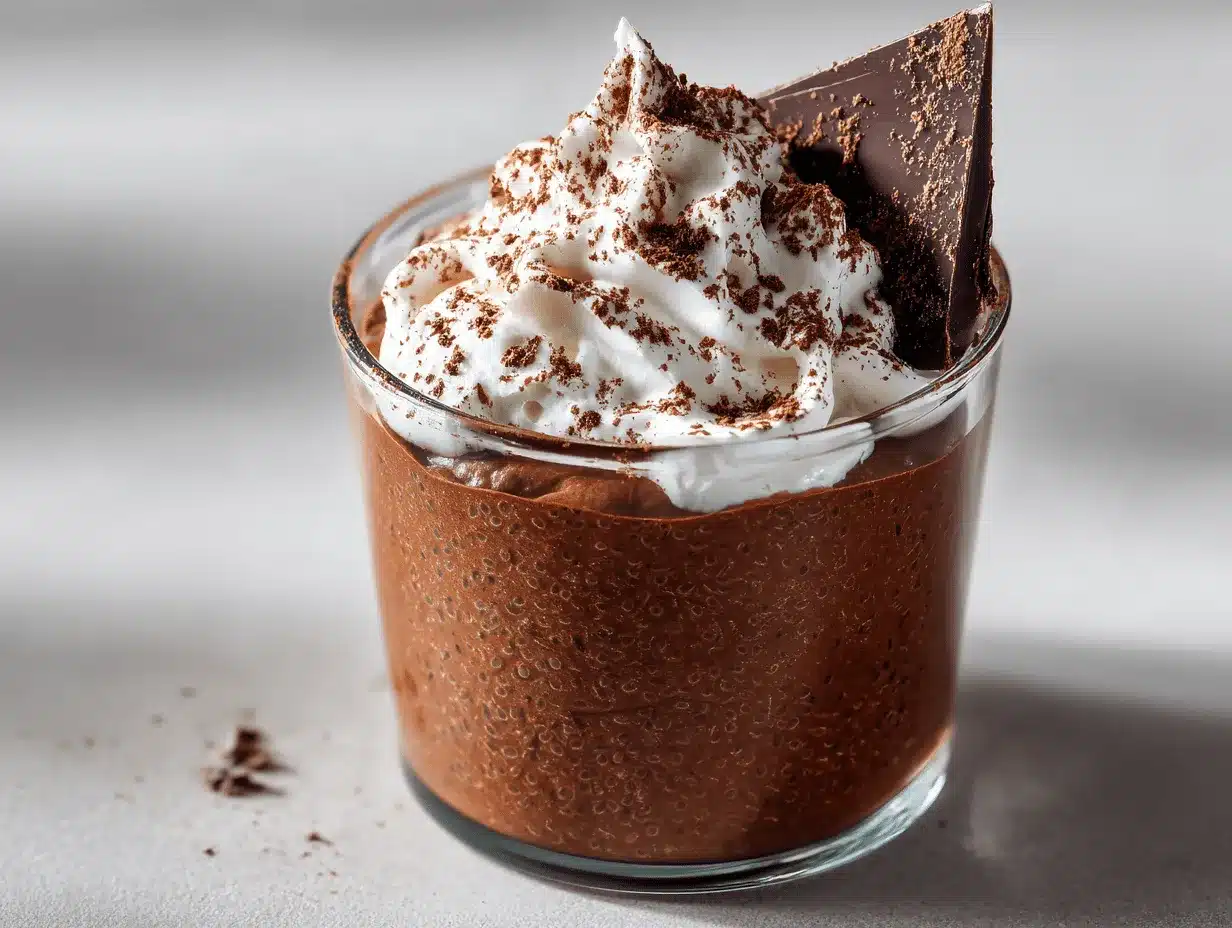 high protein chocolate chia seed pudding preparation steps