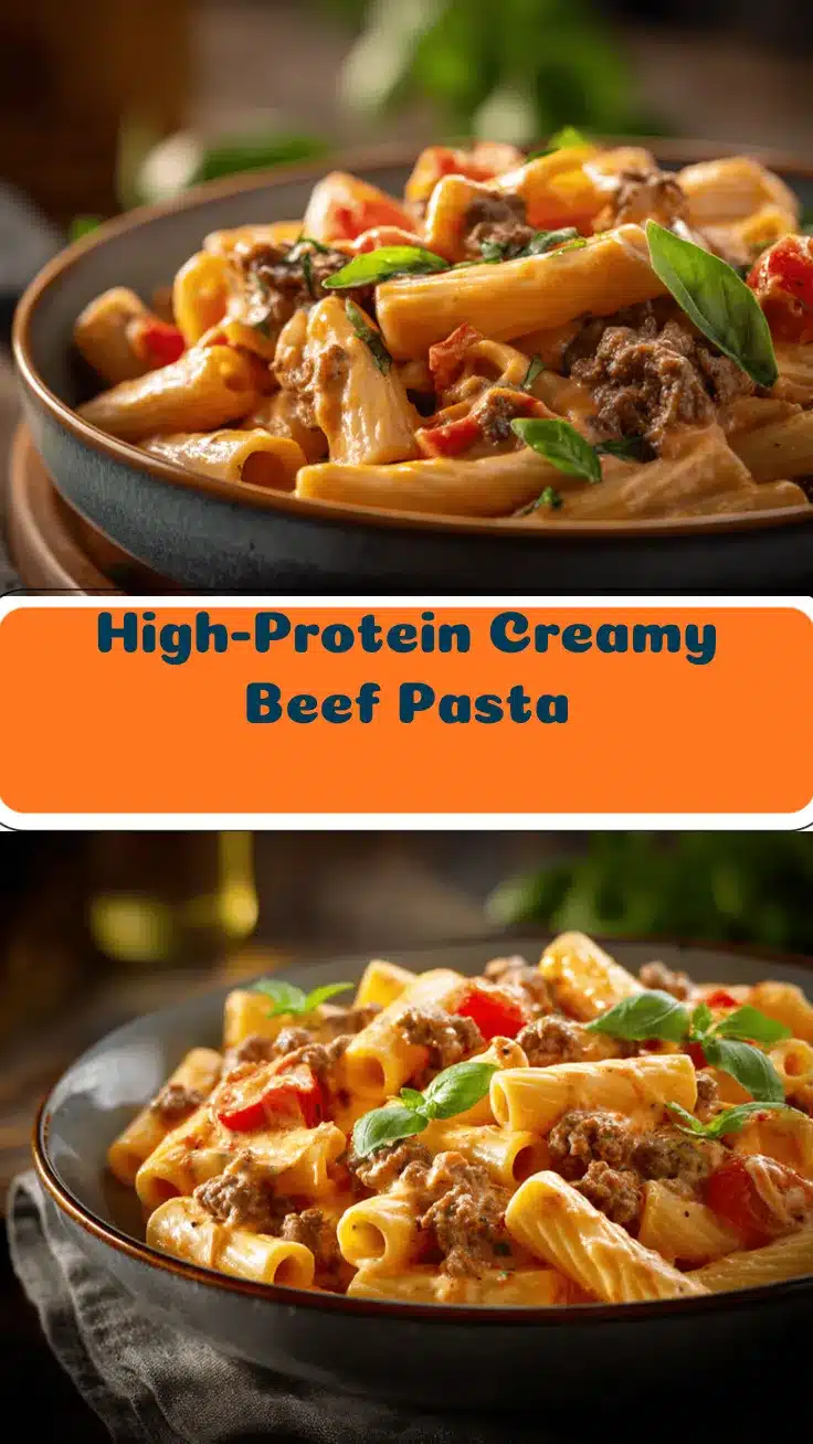 high-protein creamy beef pasta recipe