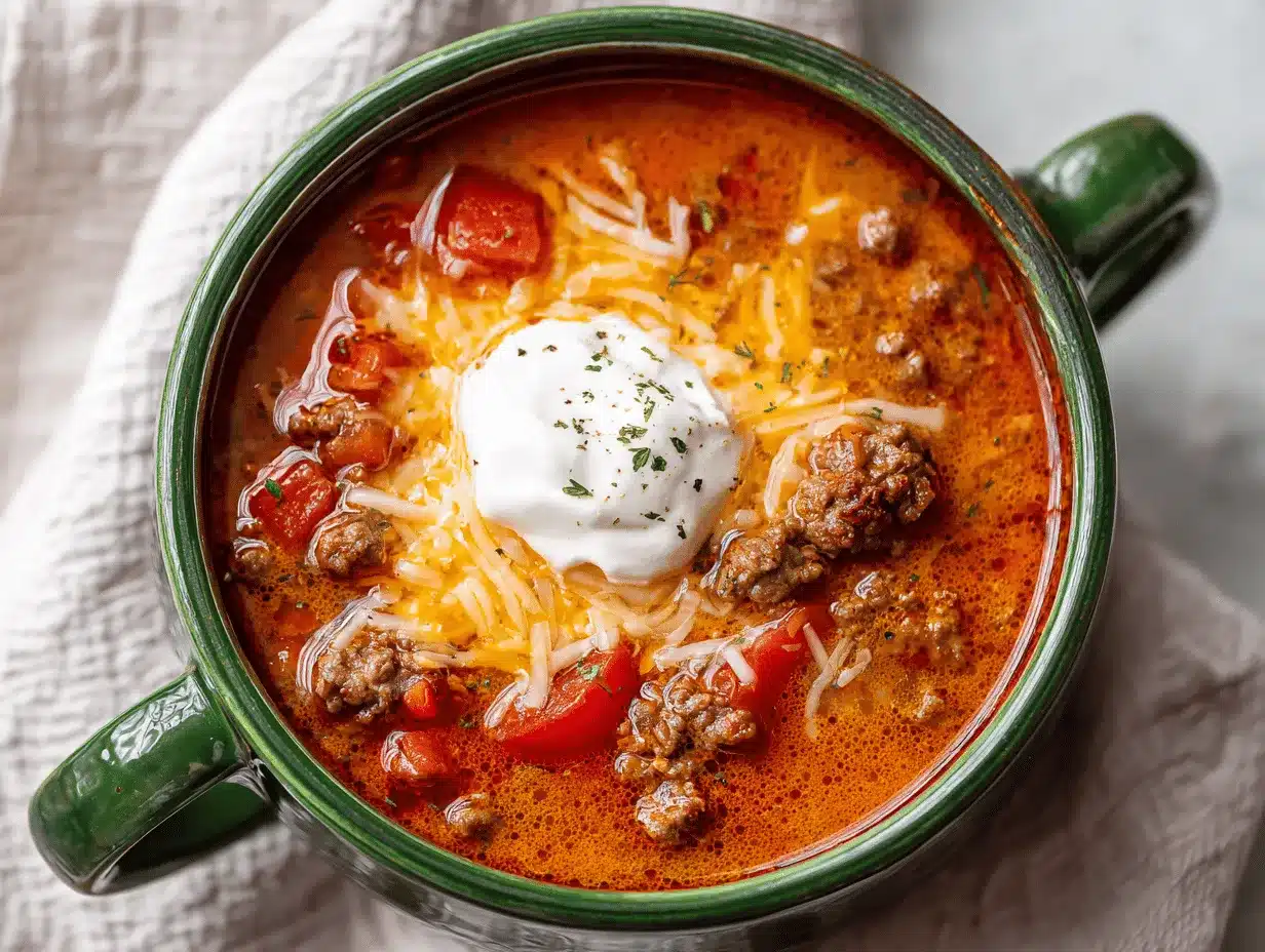 high protein low carb taco soup preparation steps