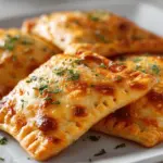 homemade cheesy pizza pockets - featured image