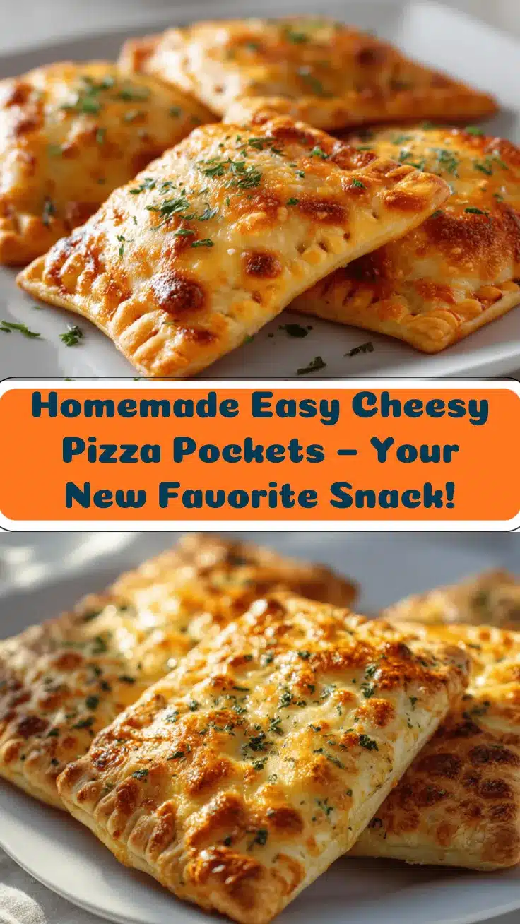 homemade cheesy pizza pockets recipe