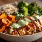 honey chipotle BBQ chicken power bowl - featured image