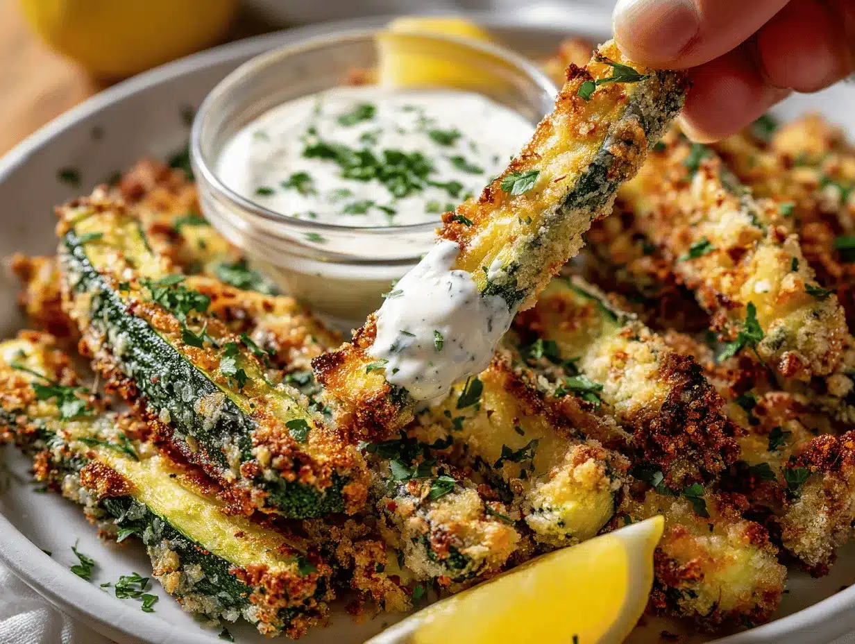 keto gluten-free zucchini fries preparation steps