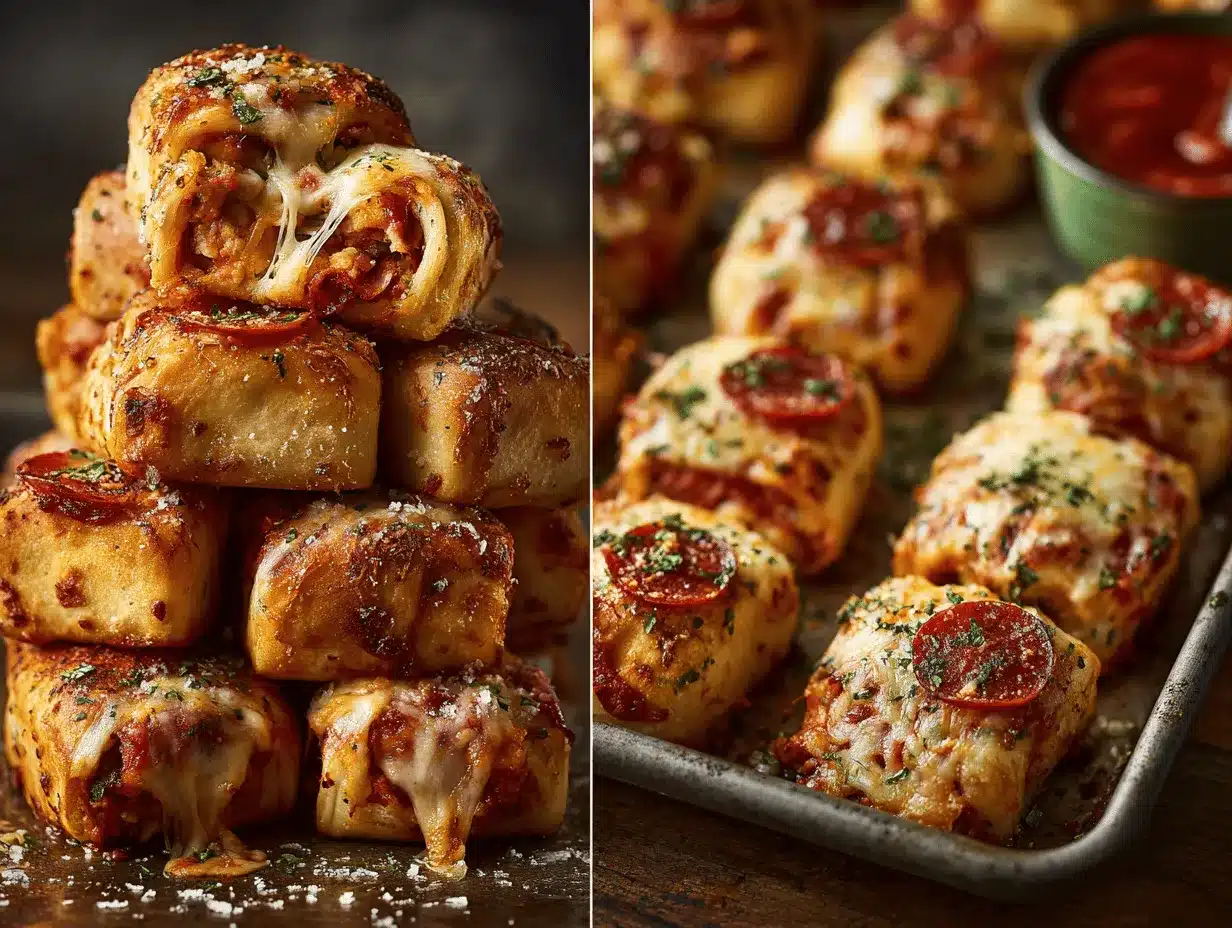 low-cal pizza rolls preparation steps