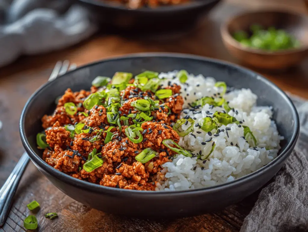 low carb firecracker ground chicken - featured image