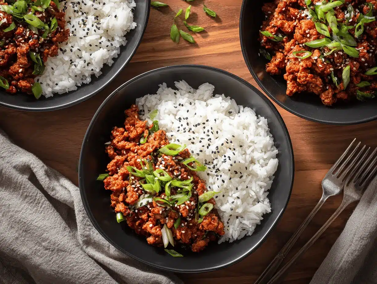low carb firecracker ground chicken preparation steps