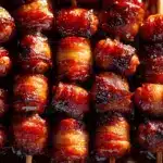 Maple Sriracha Bacon-Wrapped Little Smokies - featured image