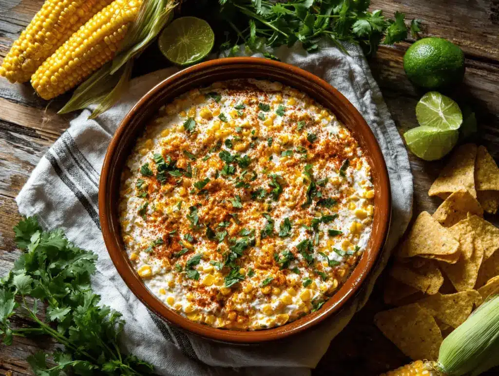 Mexican street corn dip - featured image