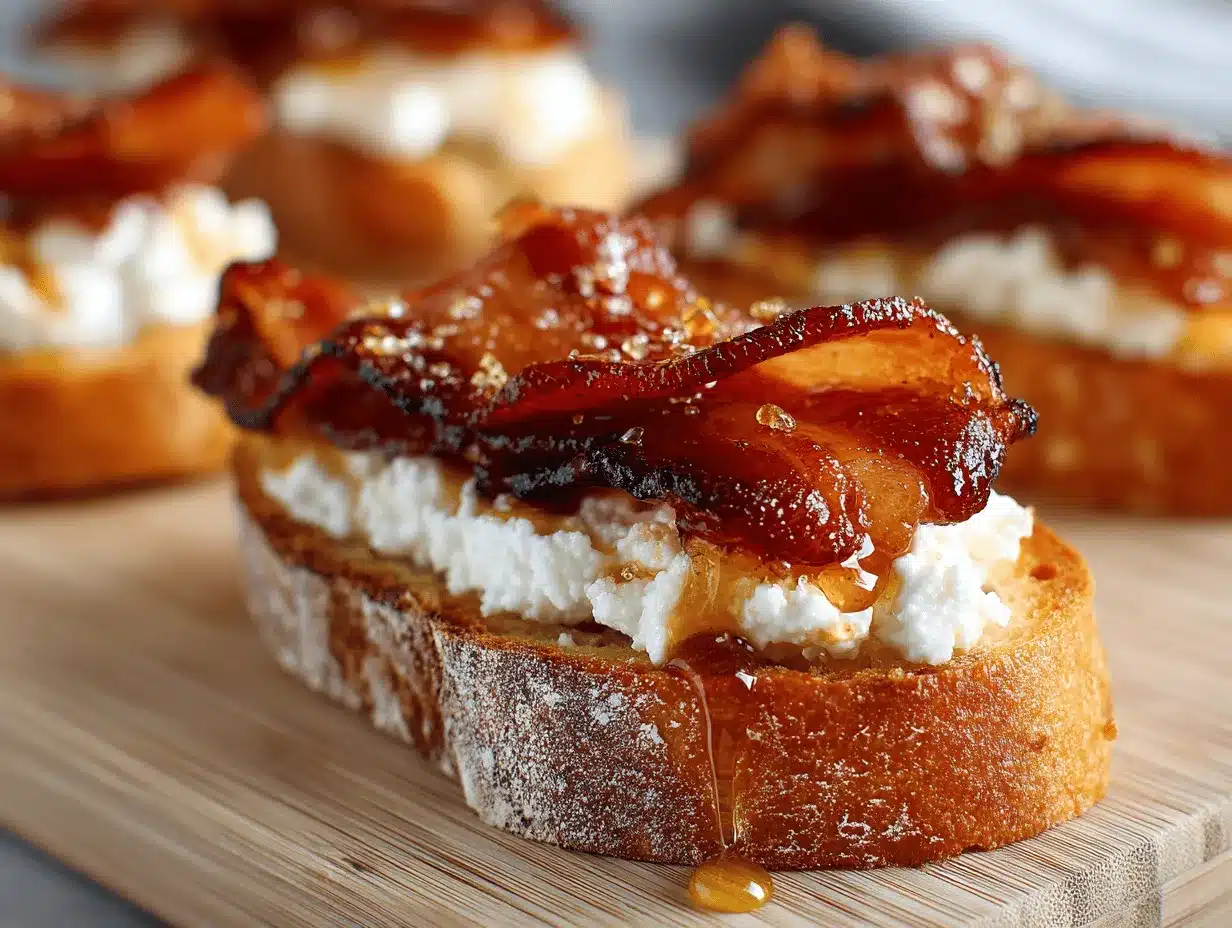 million dollar bacon crostini preparation steps