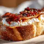 million dollar bacon goat cheese appetizer log - featured image