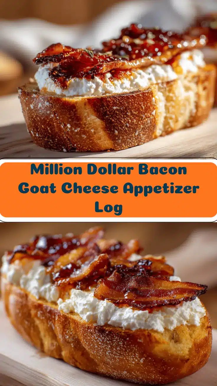 million dollar bacon goat cheese appetizer log recipe