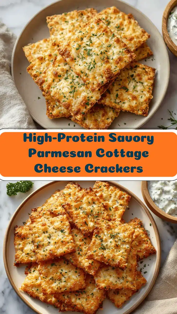 Parmesan cottage cheese crackers recipe