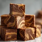 peanut butter swirl chocolate fudge - featured image