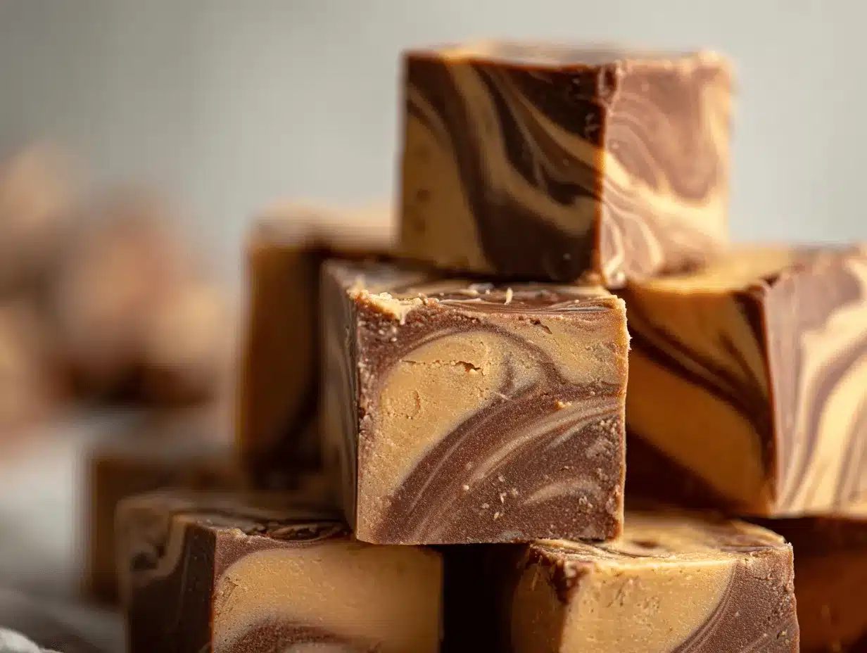 peanut butter swirl chocolate fudge preparation steps
