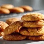 pumpkin snickerdoodle cookies - featured image