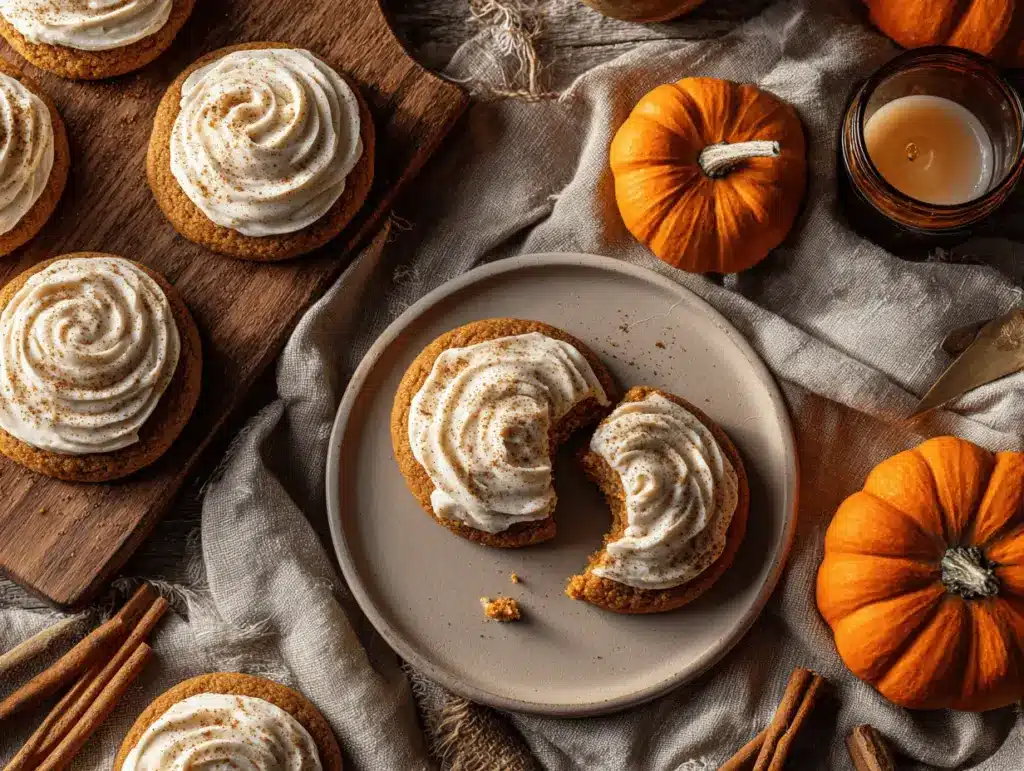 pumpkin snickerdoodle cookies - featured image