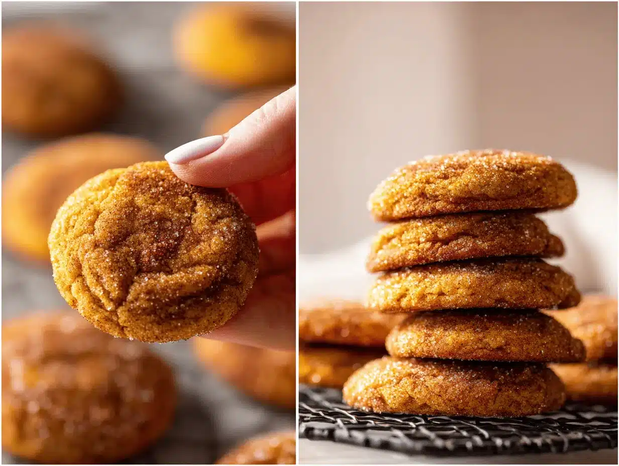 pumpkin snickerdoodle cookies preparation steps