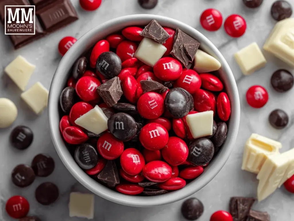 Red Velvet Monster M&M Snack Mix - featured image
