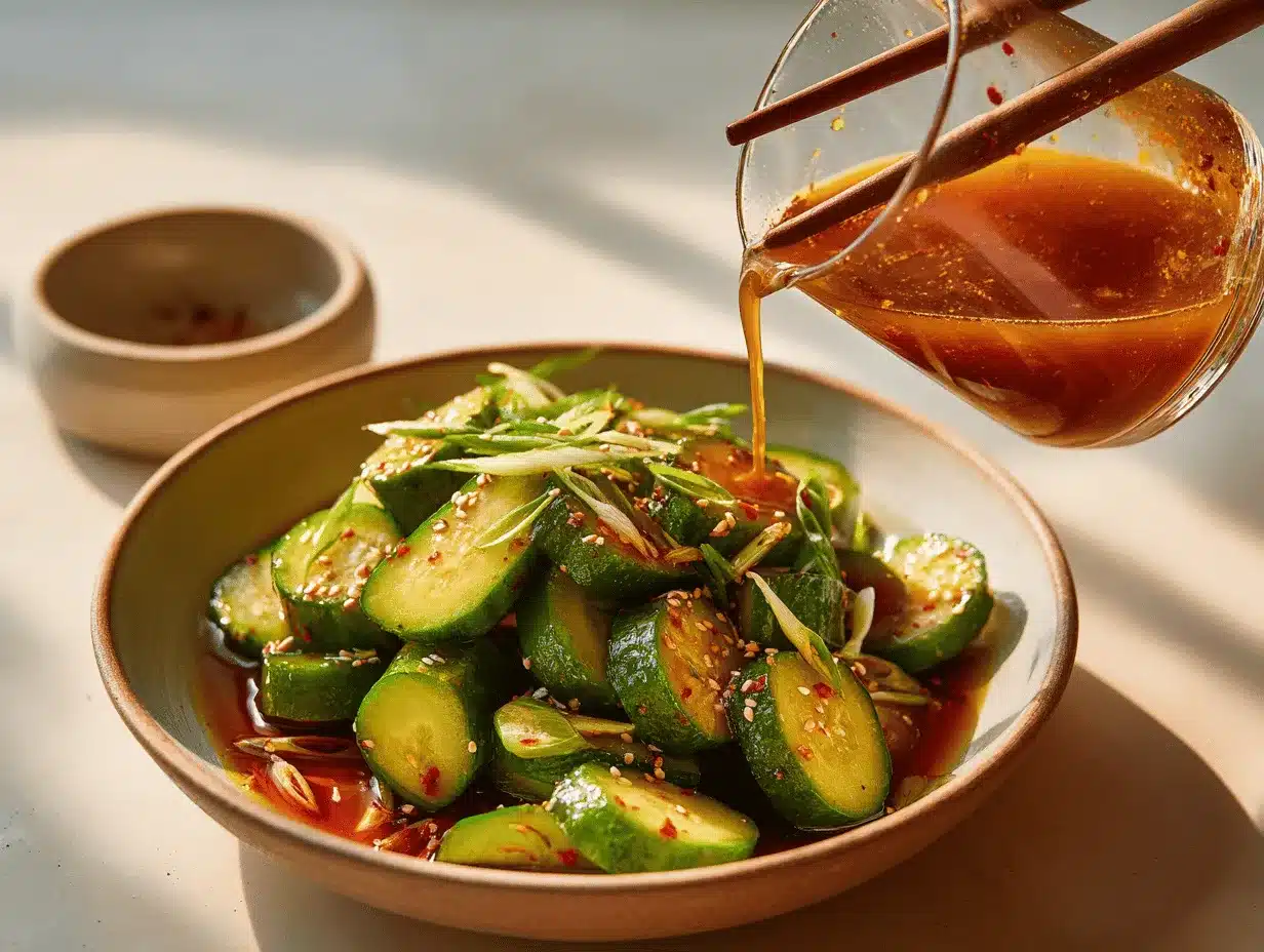 spicy cucumber salad preparation steps
