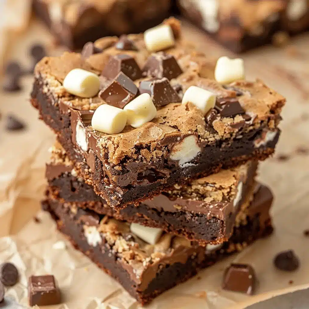 triple chocolate brownie bars preparation steps