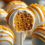 white chocolate pumpkin spice cake pops - featured image