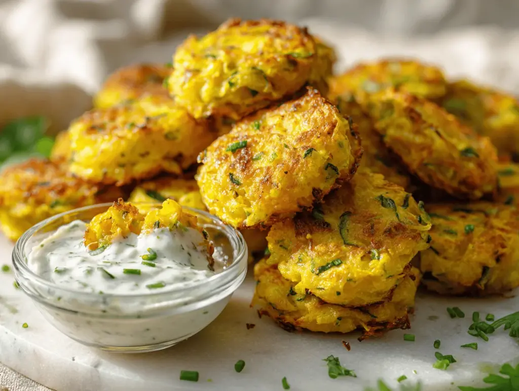 yellow squash tots - featured image
