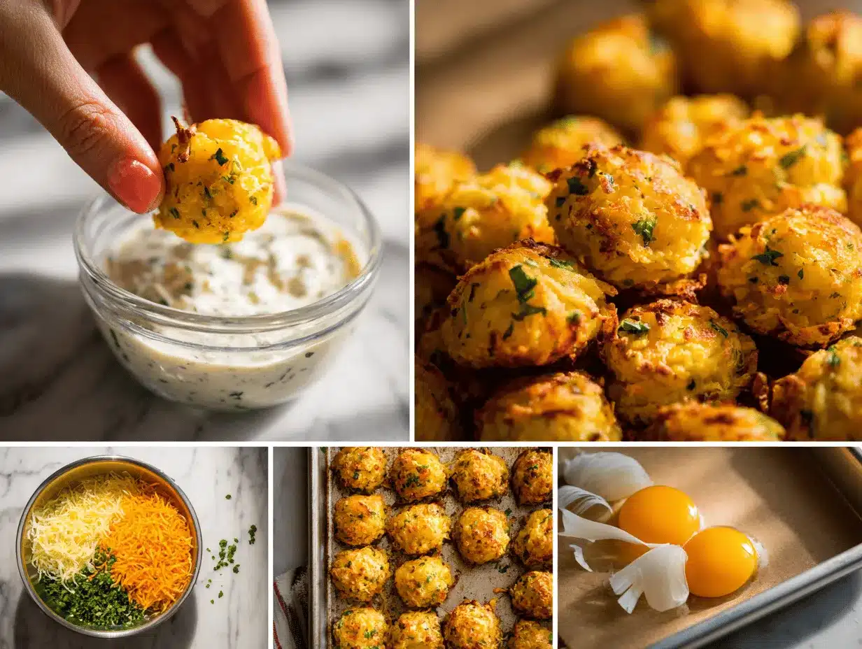yellow squash tots preparation steps
