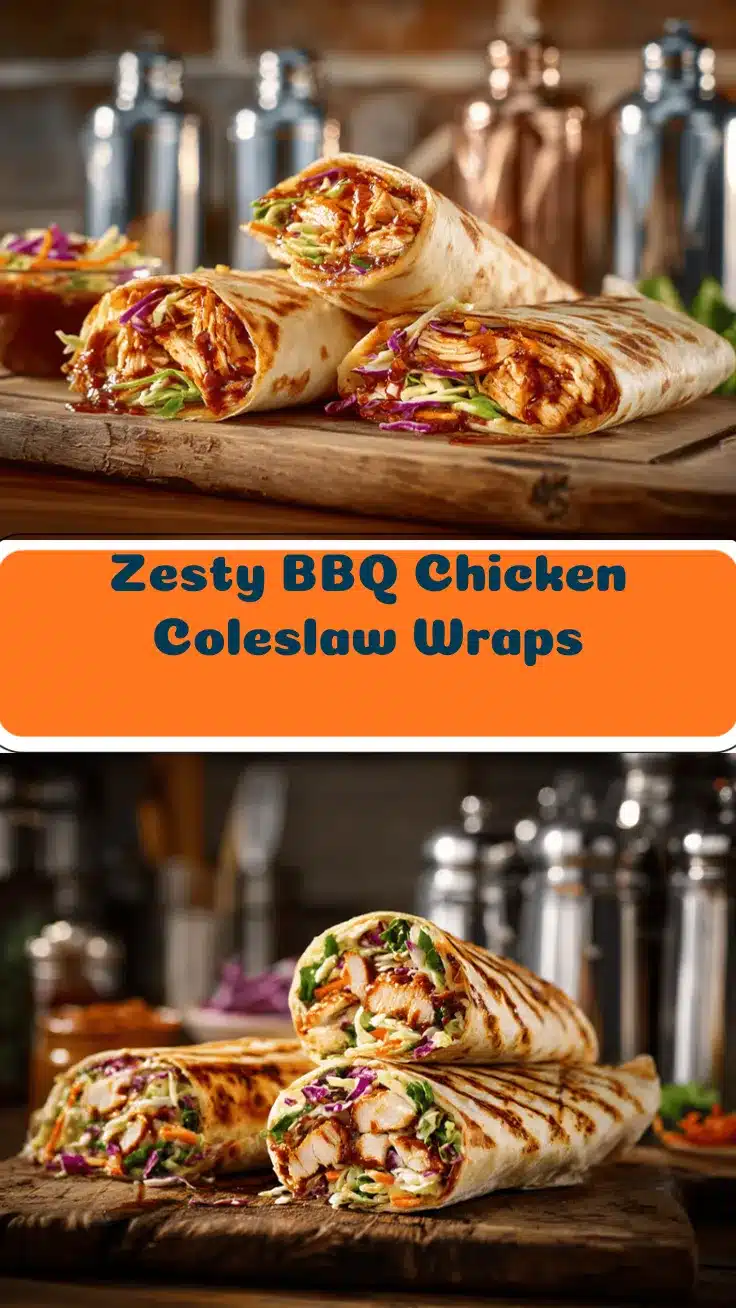 BBQ chicken coleslaw wraps recipe