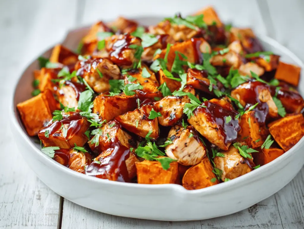 BBQ Chicken Sweet Potato Bowl - featured image