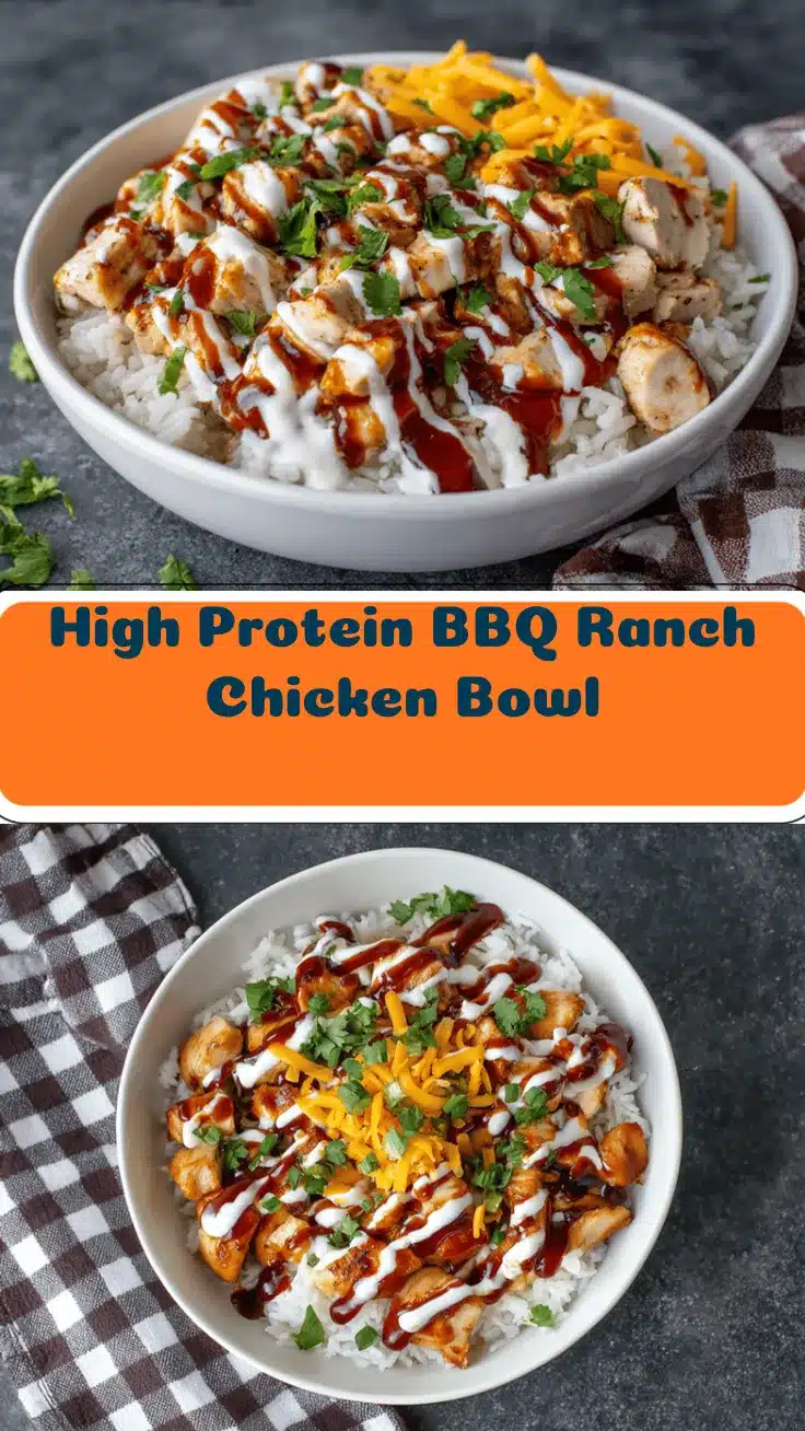 BBQ ranch chicken bowl recipe
