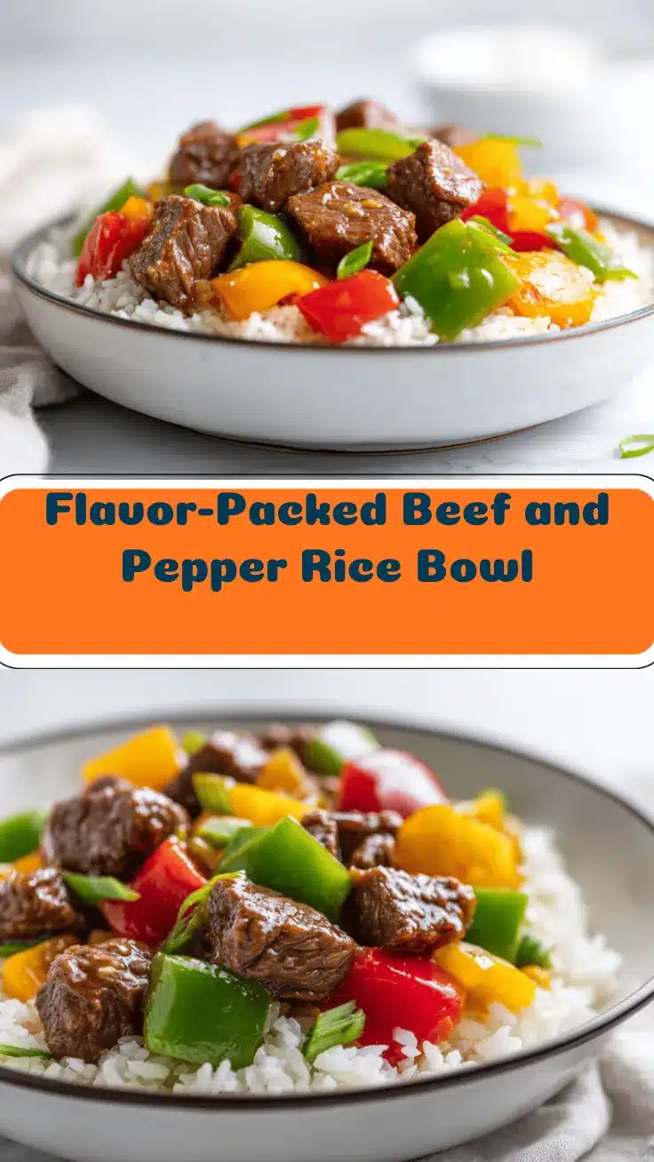 beef and pepper rice bowl recipe