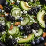 blackberry avocado arugula salad - featured image